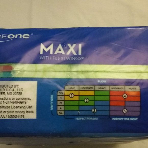 Careone Long Super Maxi Pads with Flex wings 32 count; size: 2, NEW-Last ONE - Picture 3 of 5